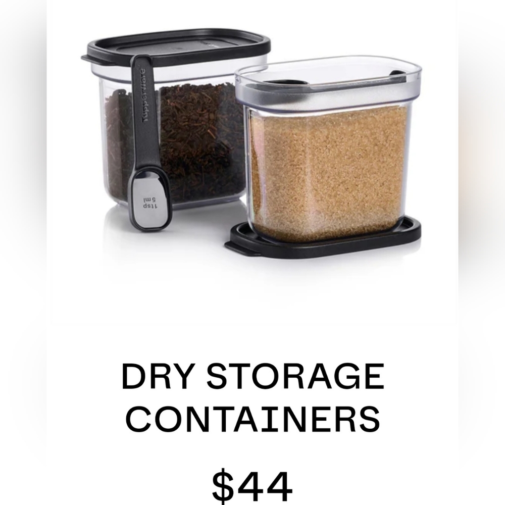 *New Tupperware Dry Storage Containers*